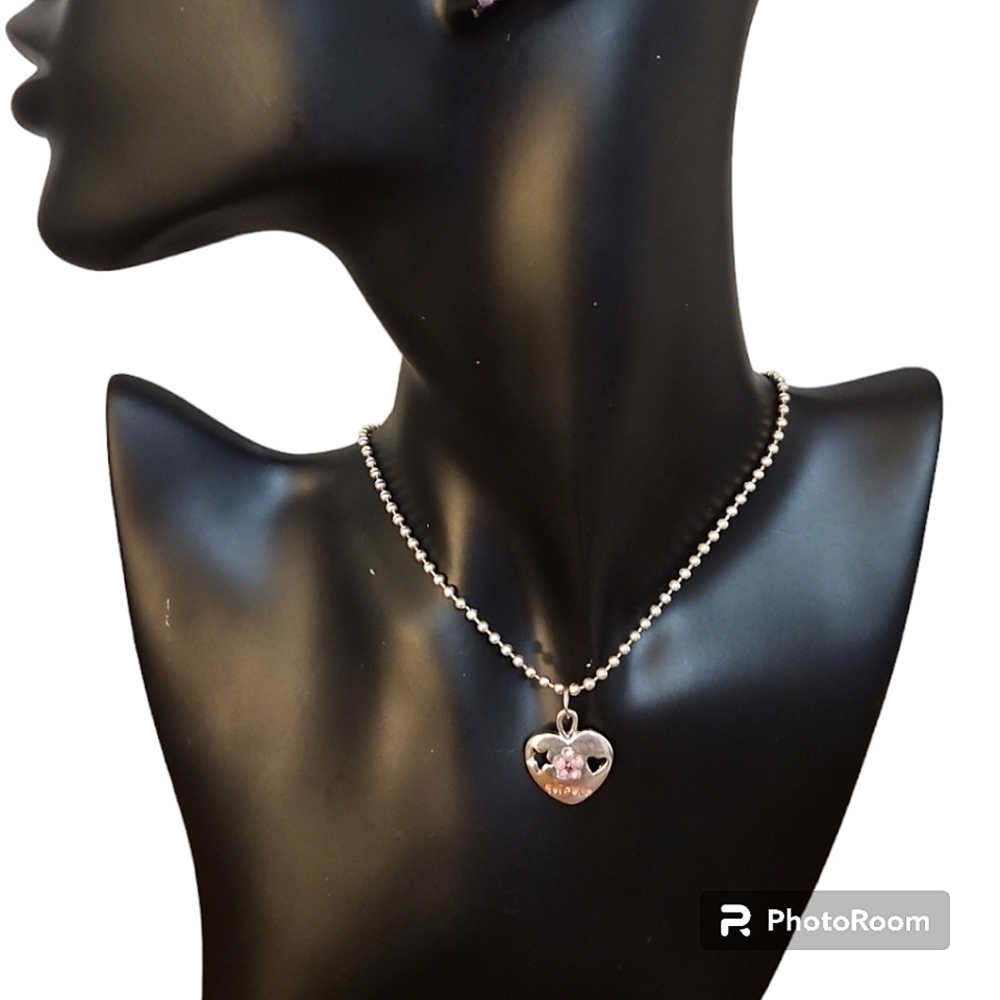 3/$20 Friends Heart Pendant Ball Chain Necklace